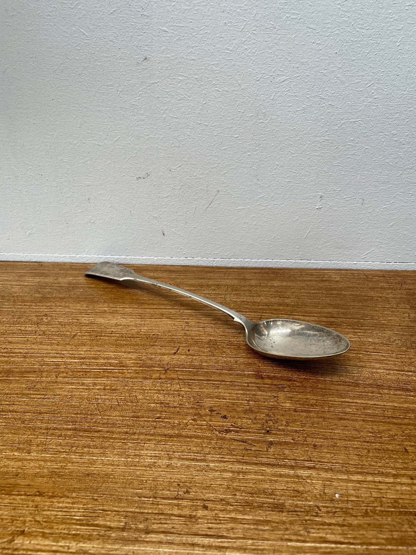 Antique Silver Plate Serving Spoon