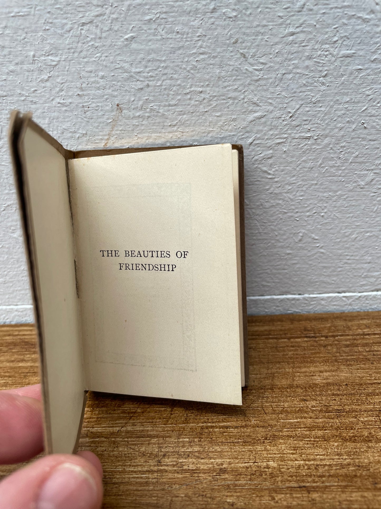 Antique Miniature Book "Beauties Of Friendship" C1910