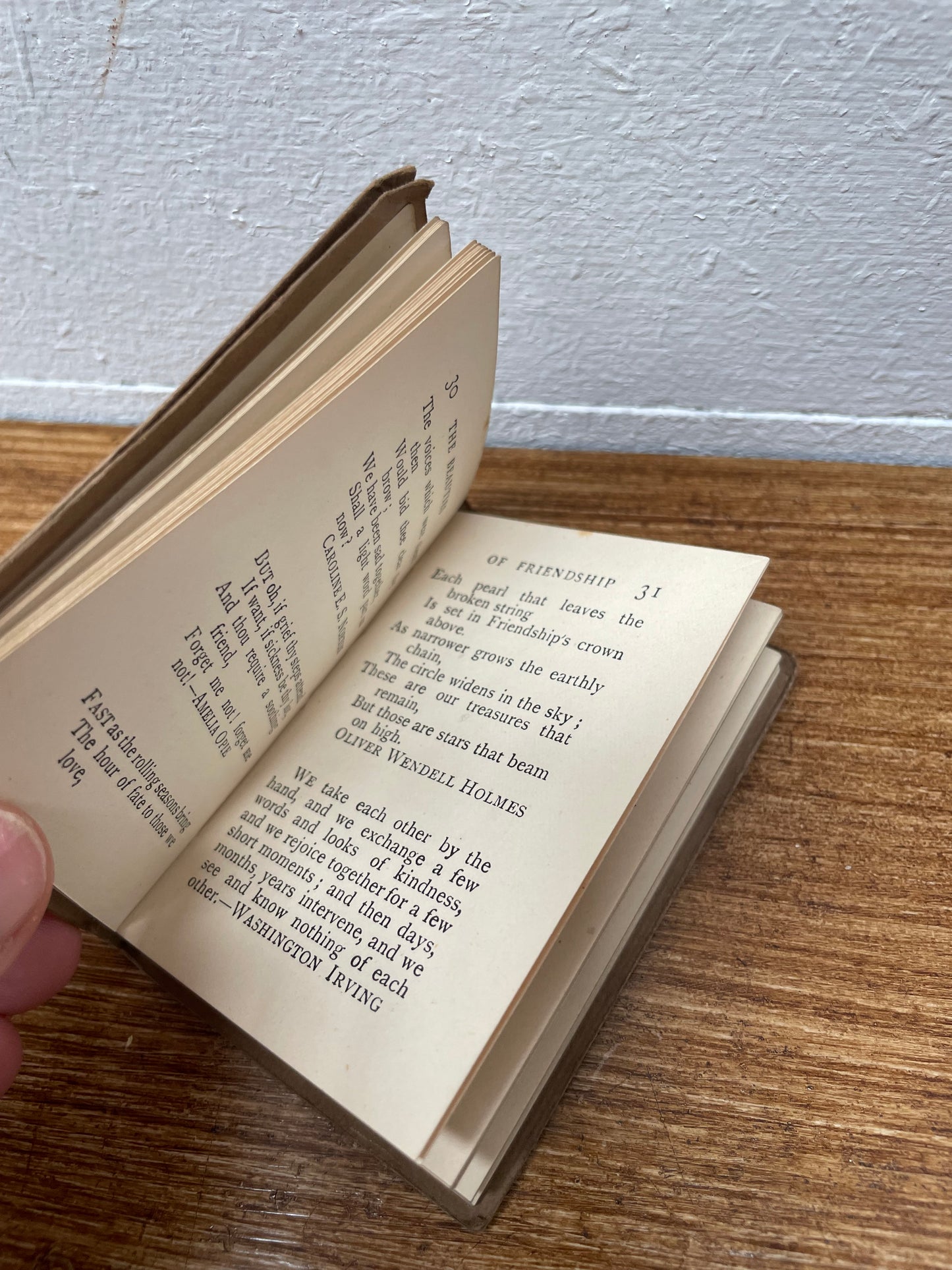 Antique Miniature Book "Beauties Of Friendship" C1910