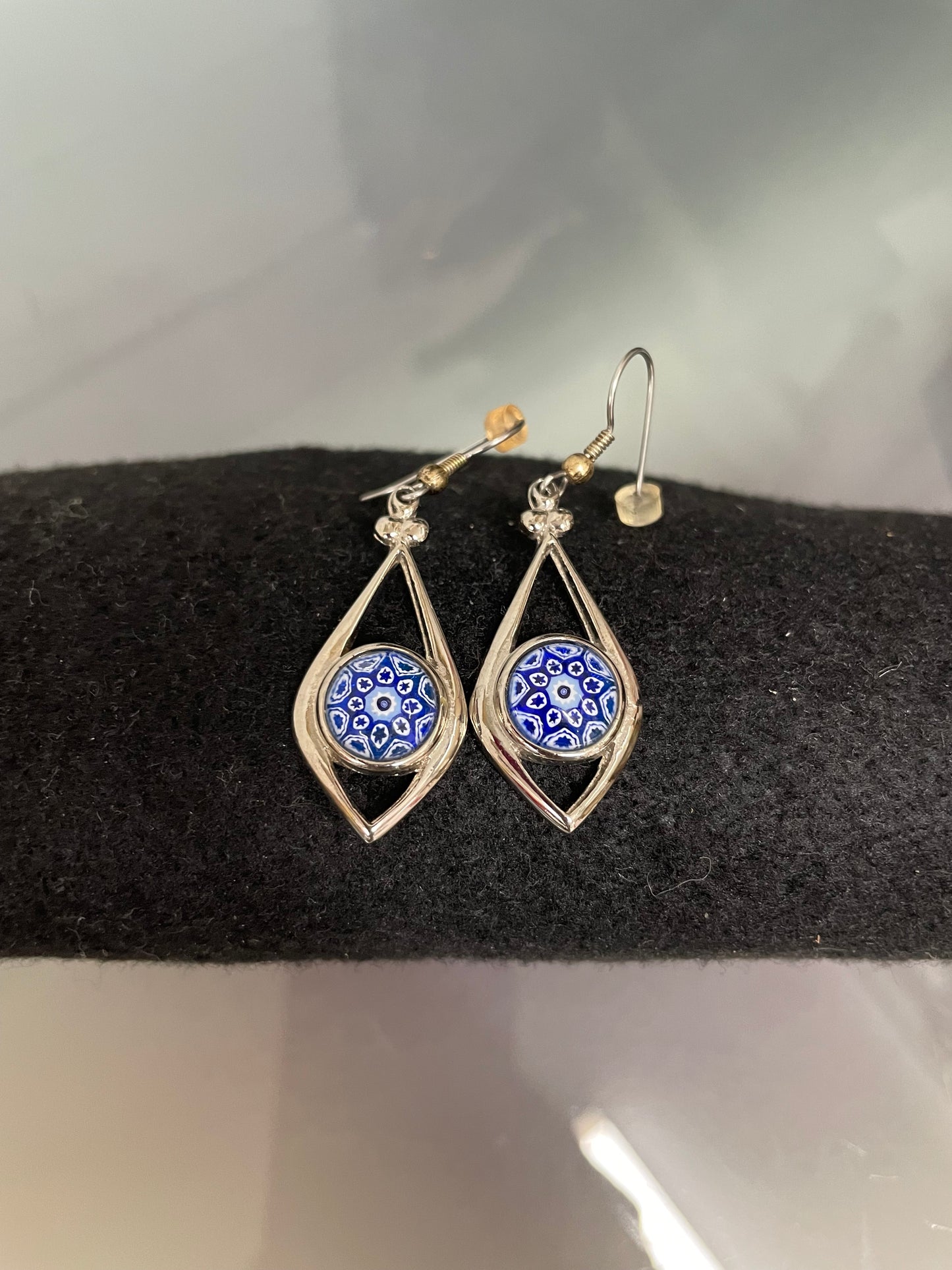 Pair Vintage Celtic Design Scottish Earrings
