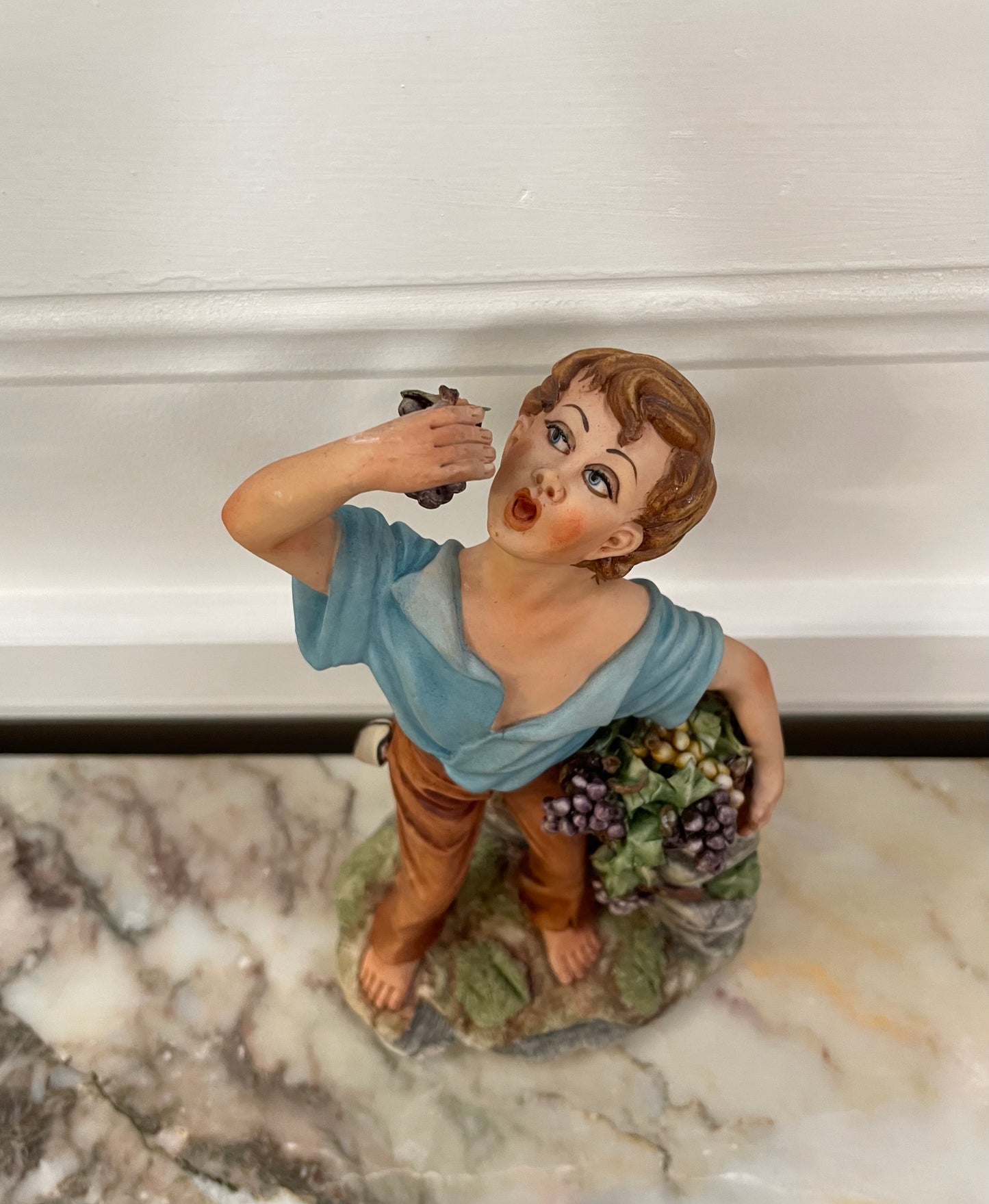 Vintage Italian Boy Statue '100 Cortese'