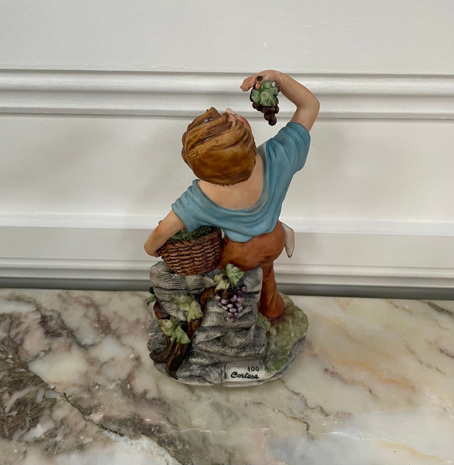 Vintage Italian Boy Statue '100 Cortese'