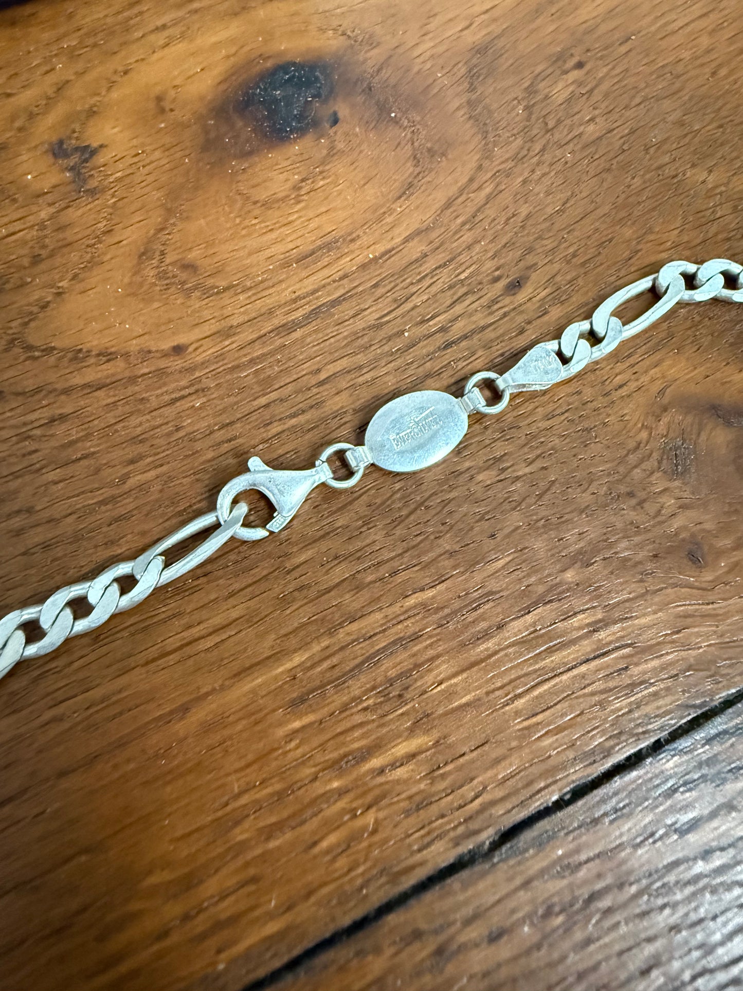 Vintage Arguron Silver 925e Figaro Necklace