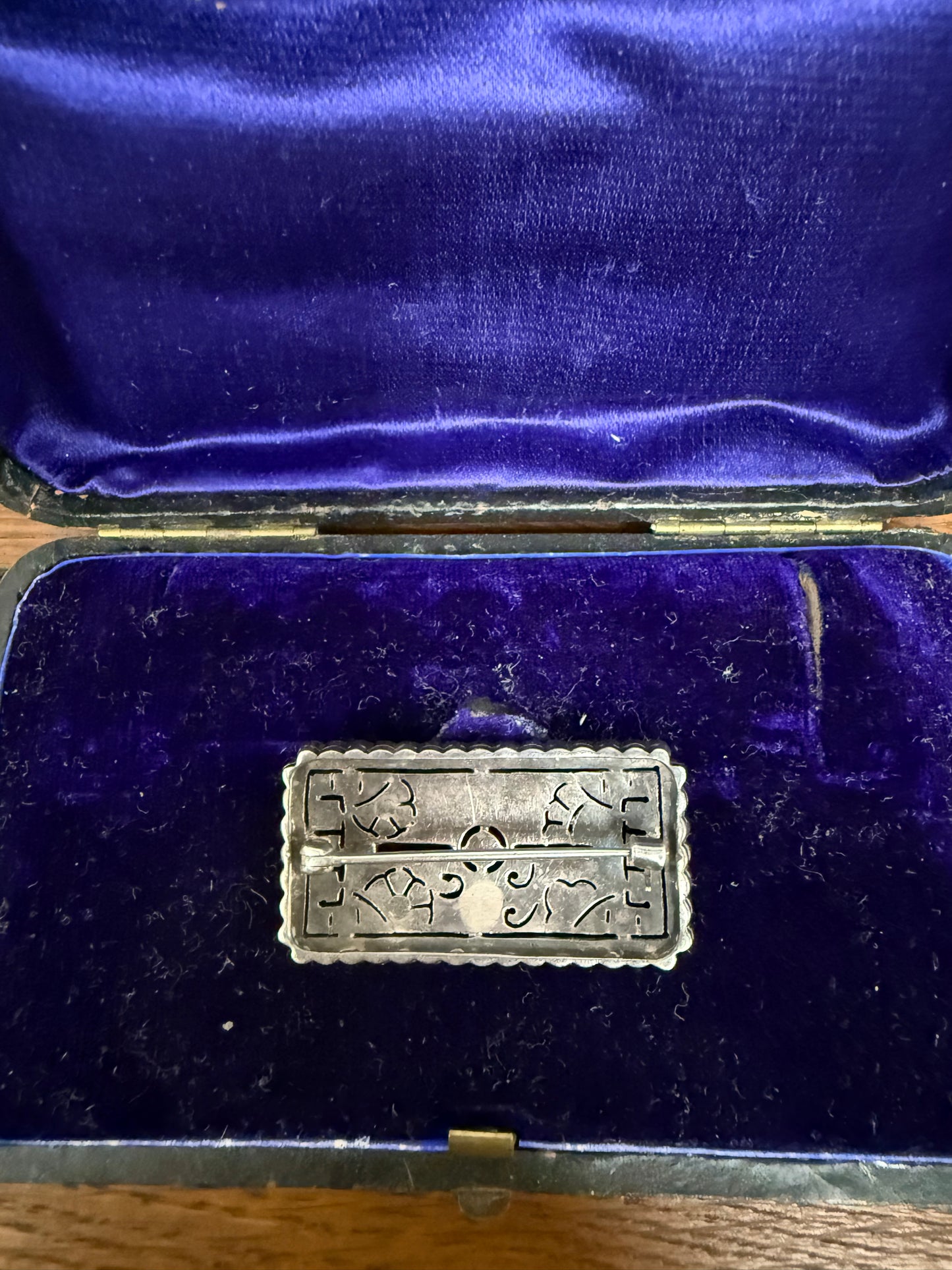 Stunning Art Deco Silver & Paste Gatsby Style Brooch