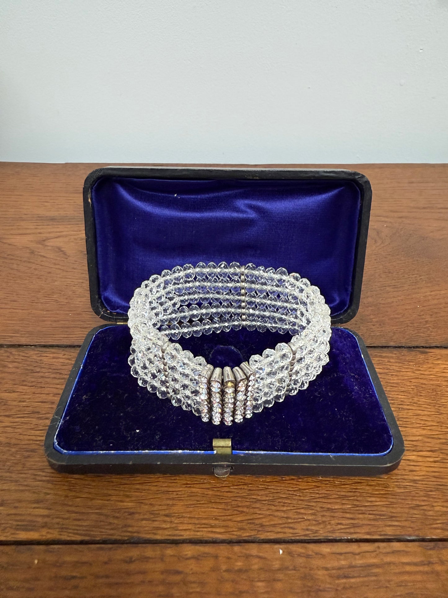 Vintage Crystal & Rhinestone Stretch Bracelet