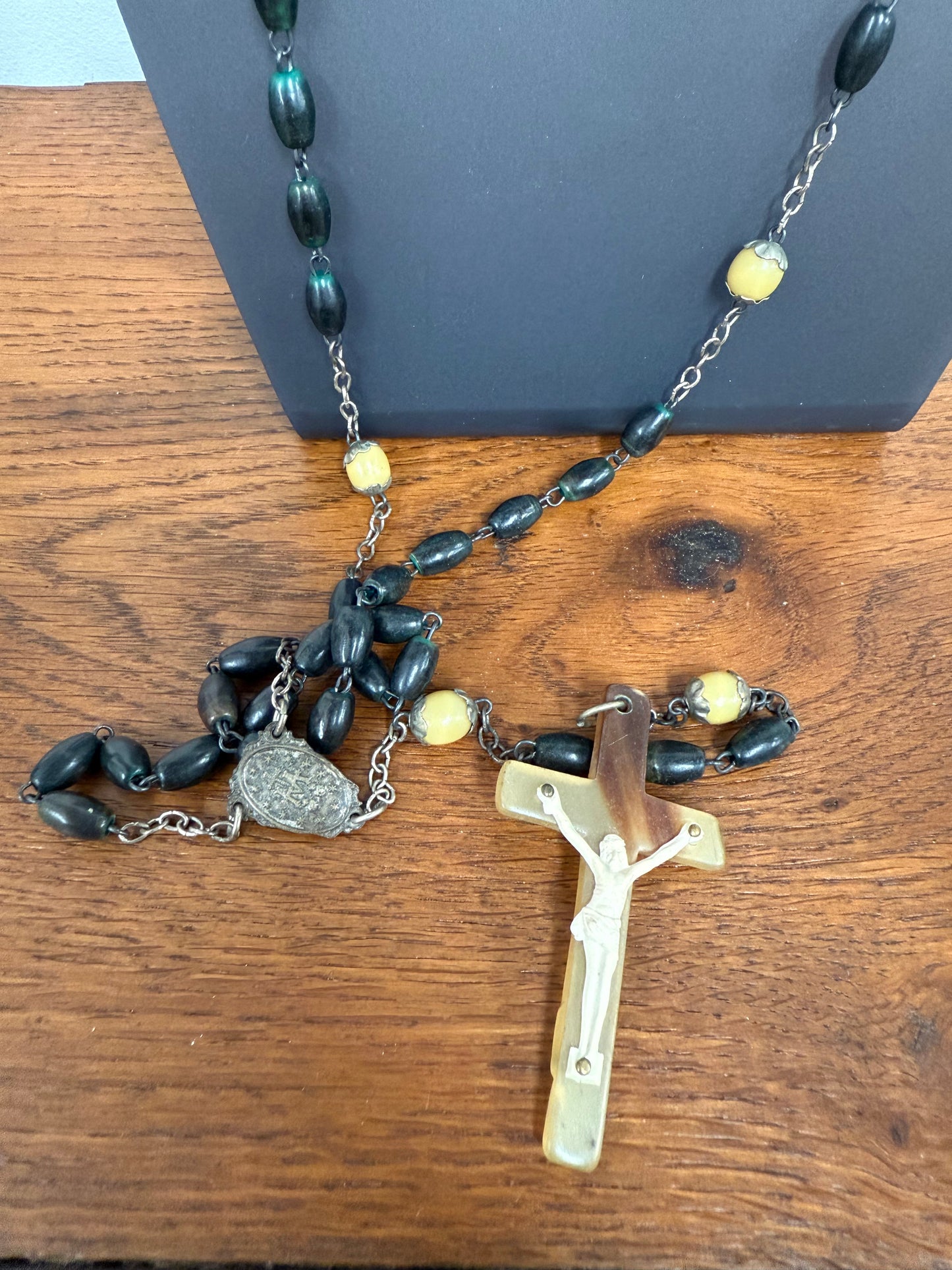 Vintage Hand Carved & Made Rosary Beads