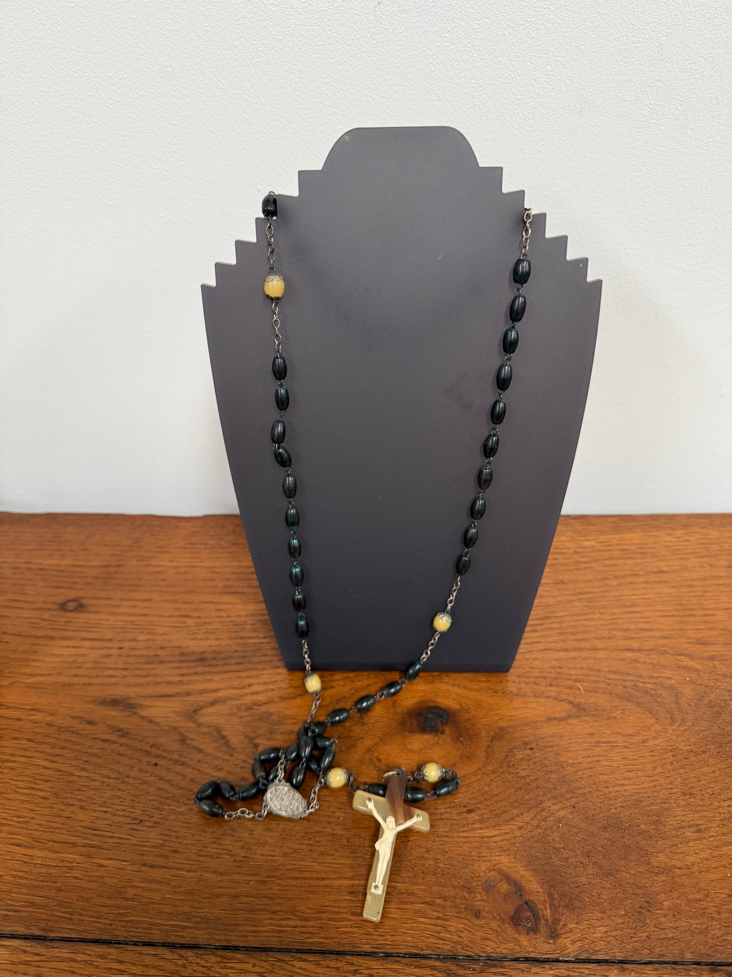 Vintage Hand Carved & Made Rosary Beads