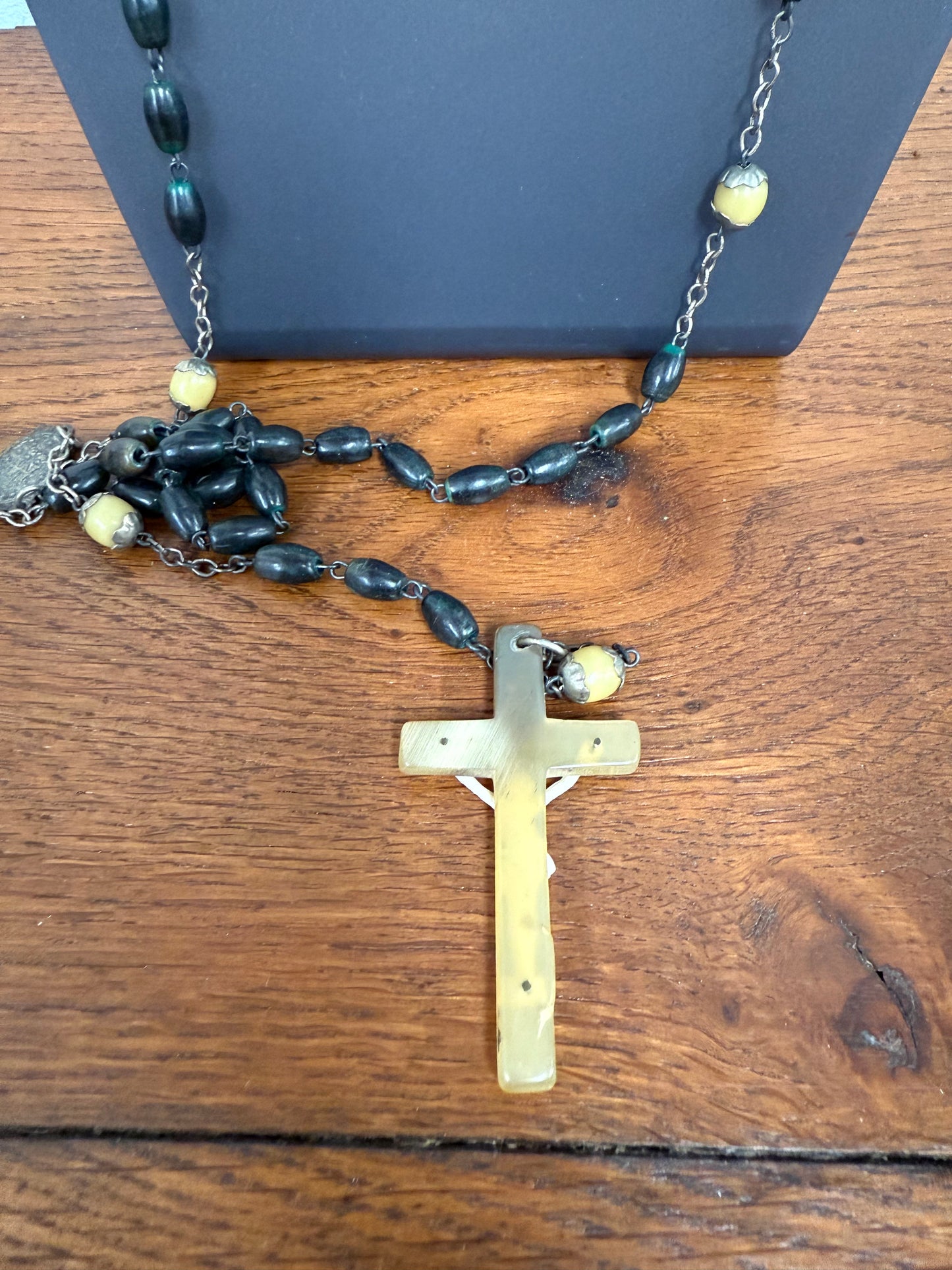 Vintage Hand Carved & Made Rosary Beads