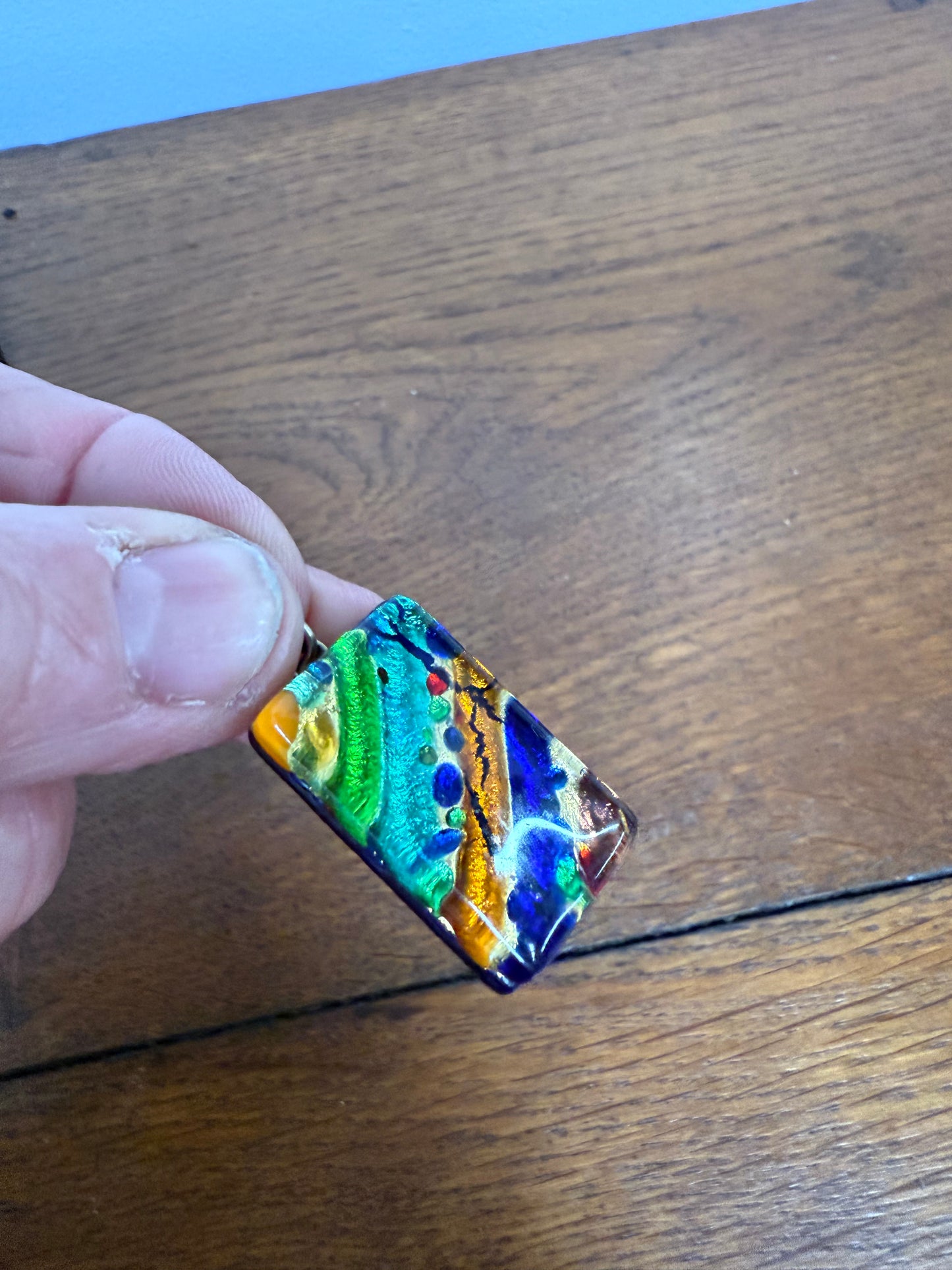 Vintage Murano Glass Vibrant Coloured Pendant