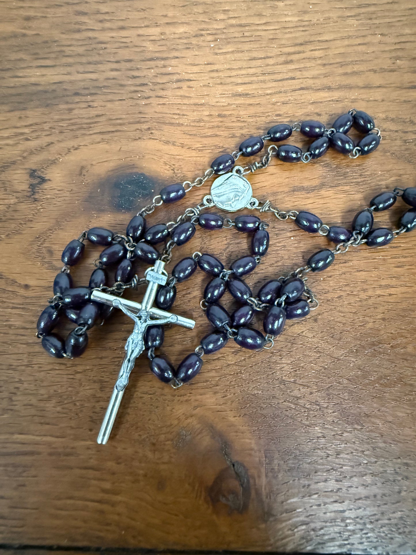 Vintage Wood Rosary Beads