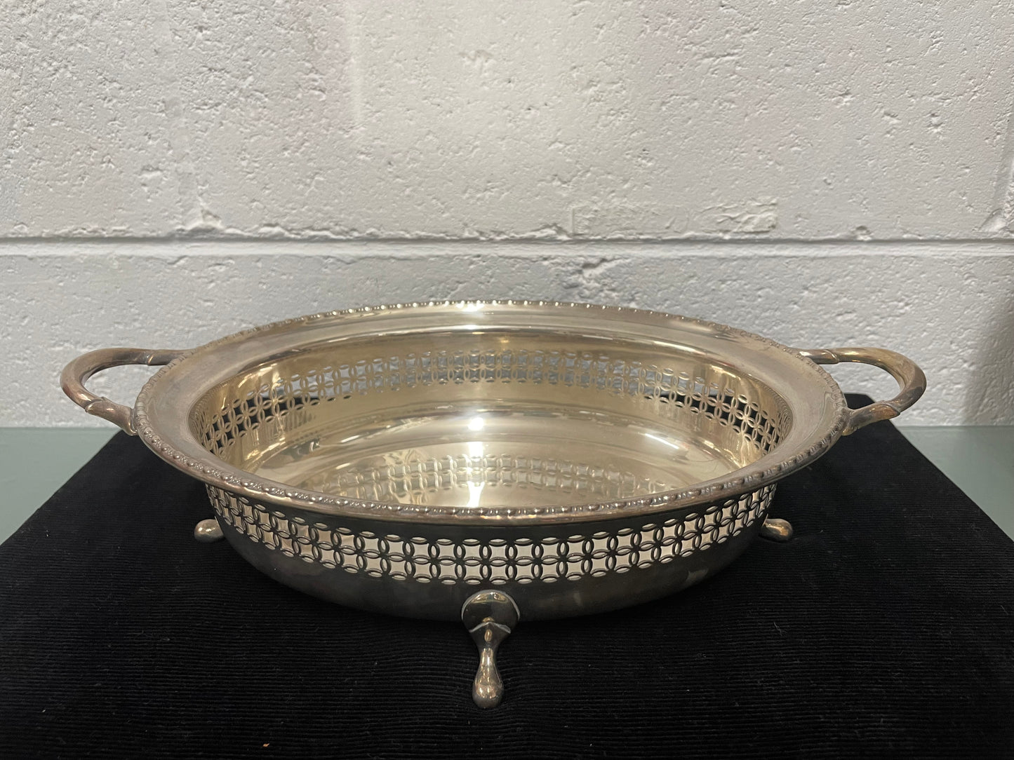 Edwardian Silver Plated Serving Dish