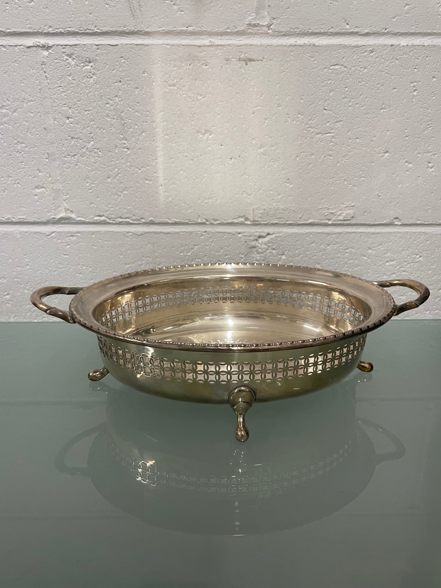 Edwardian Silver Plated Serving Dish