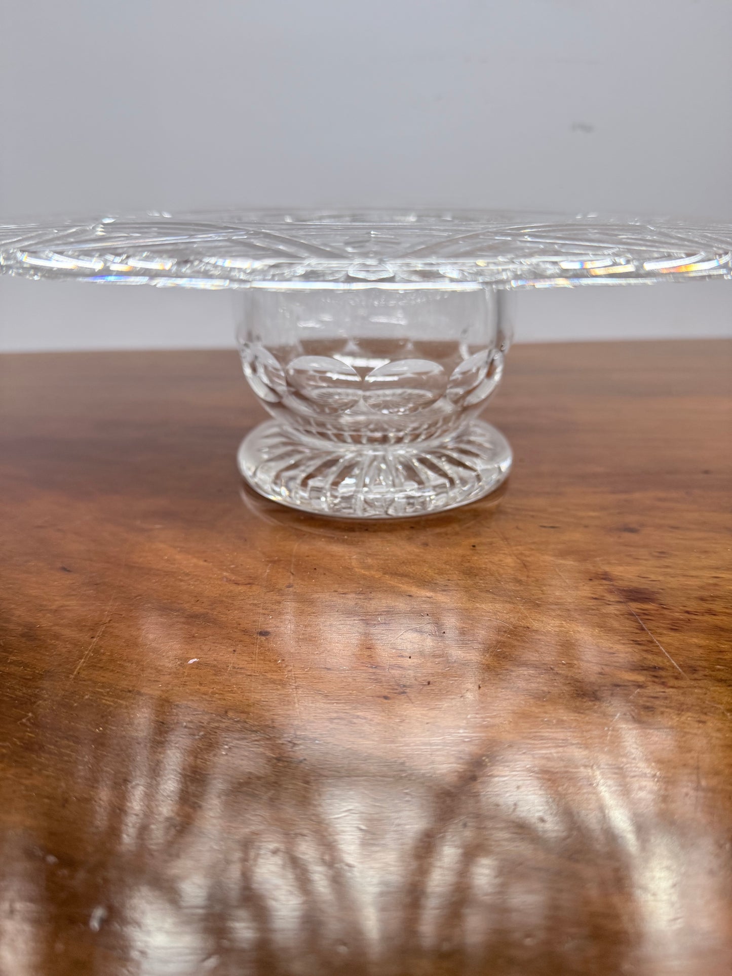 Antique Hand Cut Crystal Posy Vase