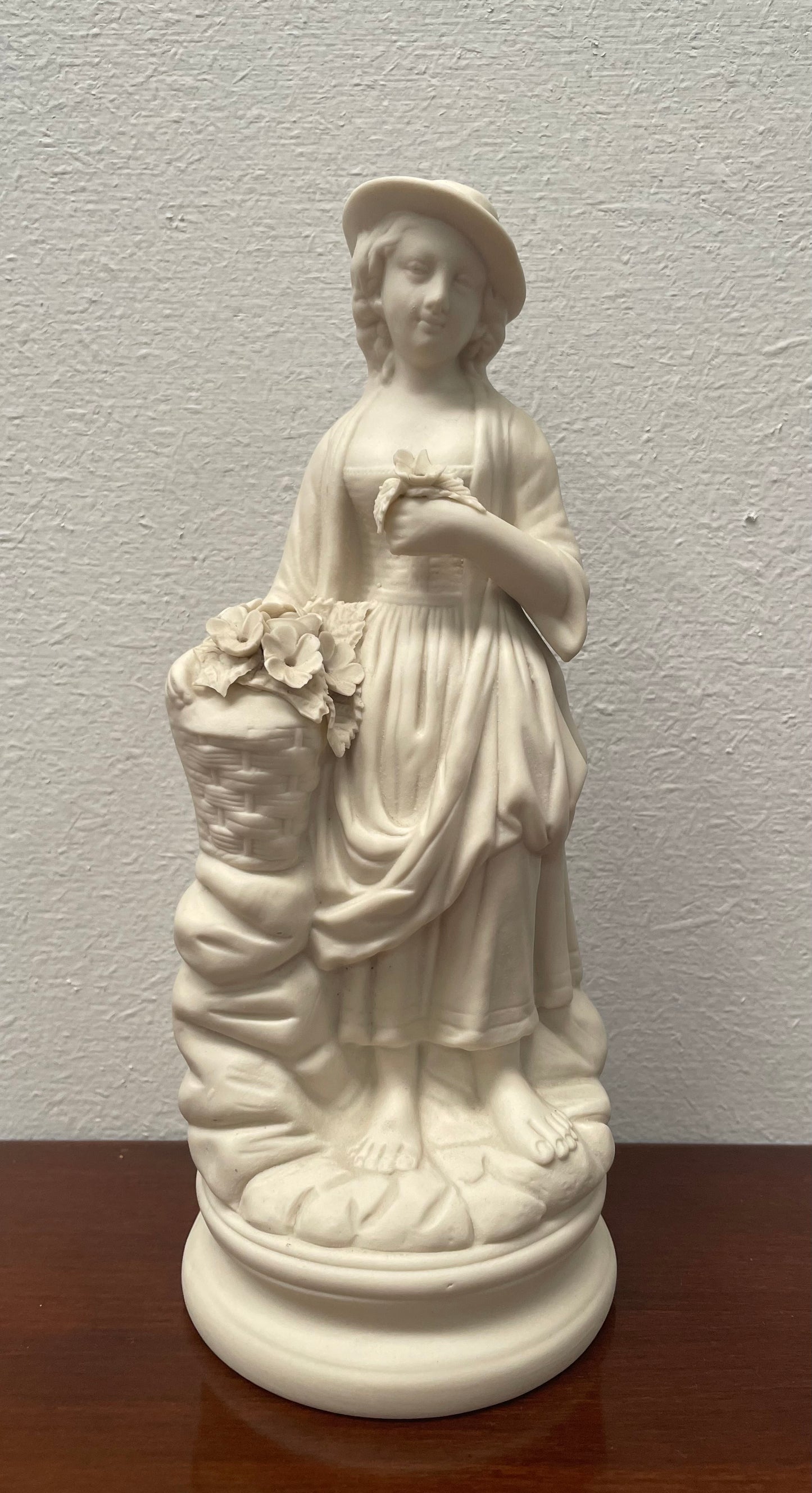 Victorian Parian Lady Statue