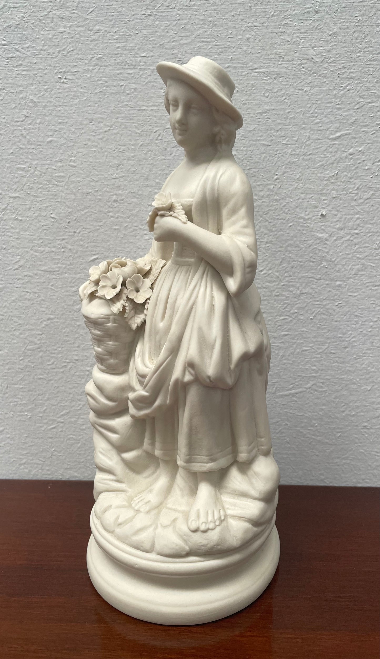 Victorian Parian Lady Statue