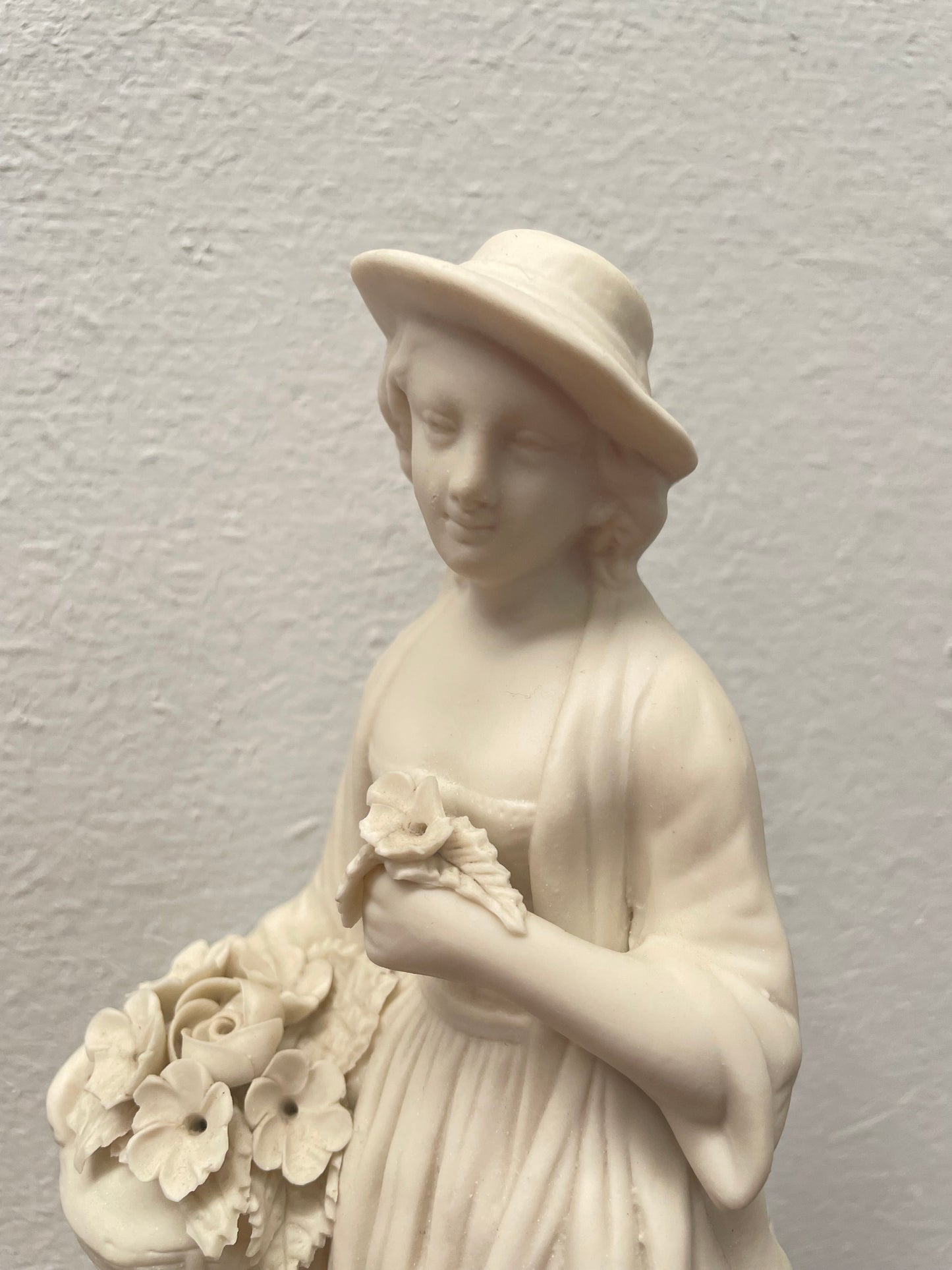 Victorian Parian Lady Statue