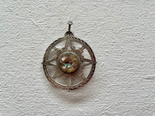 Vintage Mexico Sterling Silver Pendant/Brooch