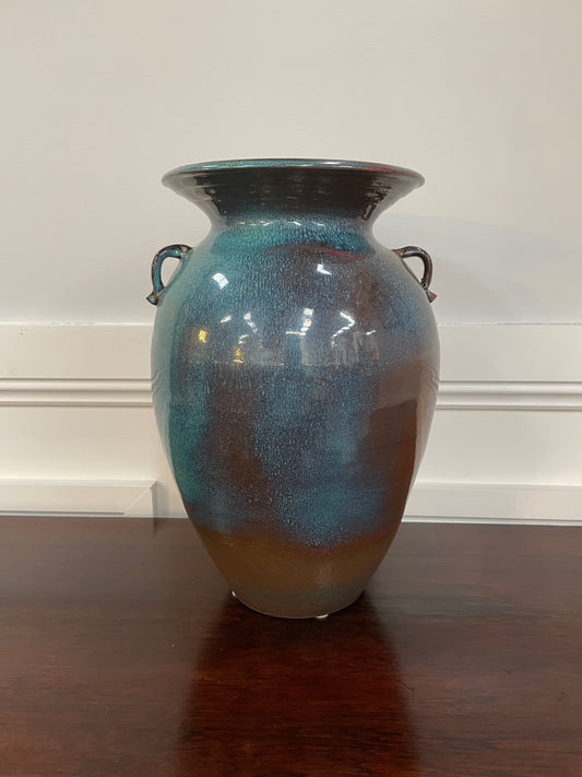 Vintage Pottery Vase Signed With Beautiful Glazing