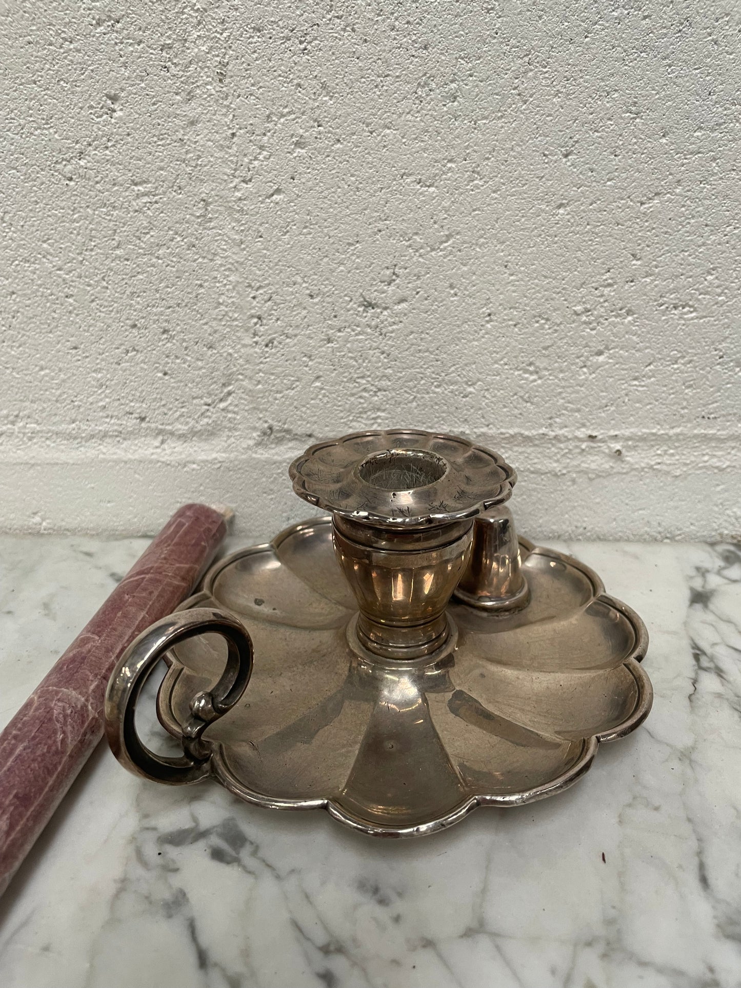 Antique Chamber Candle Stick Holder