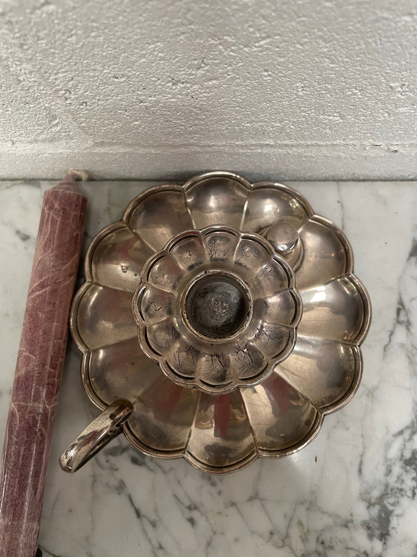 Antique Chamber Candle Stick Holder