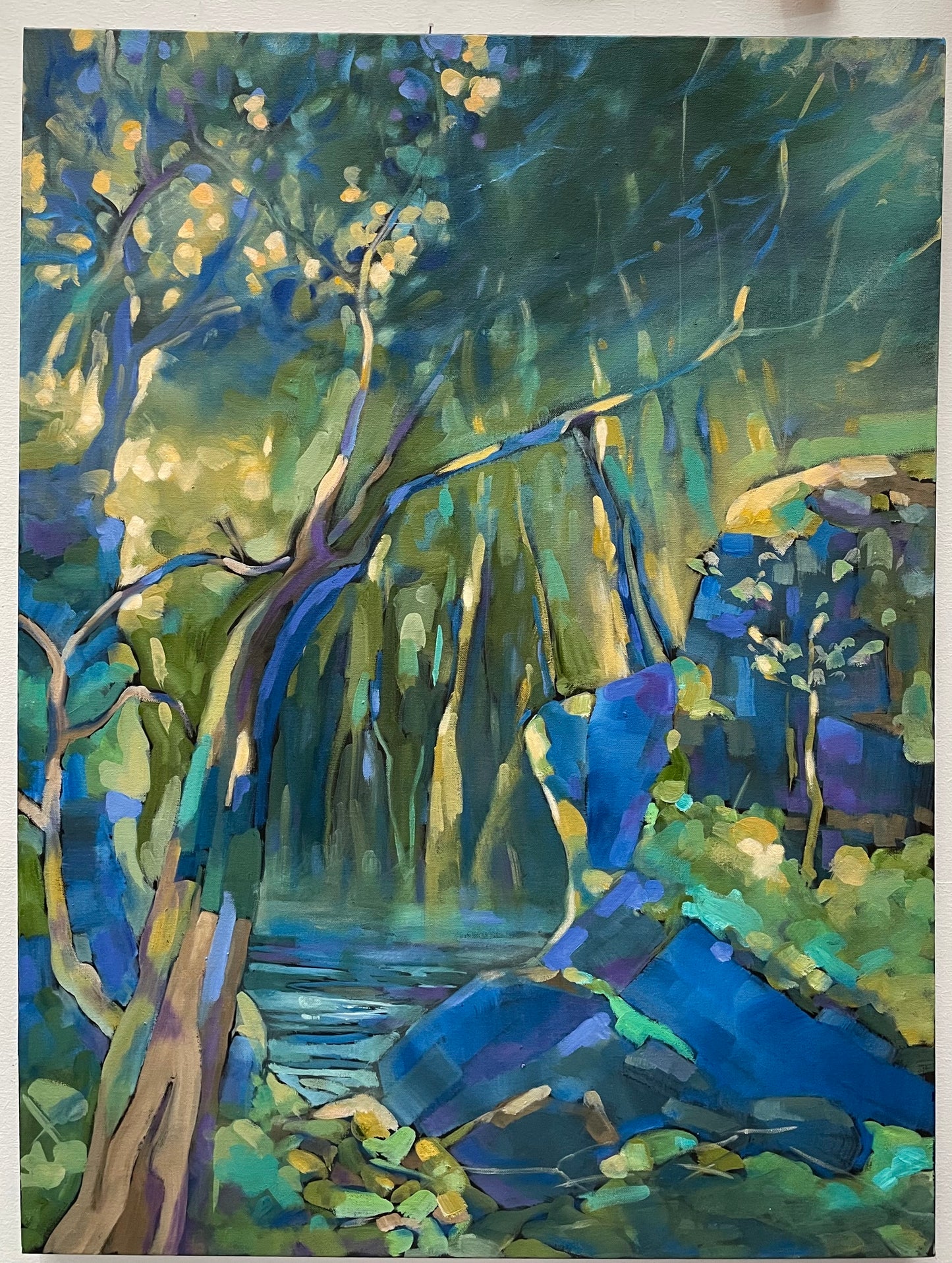 Beautiful Abstract Landscape by Renowned Artist Susan Bannister