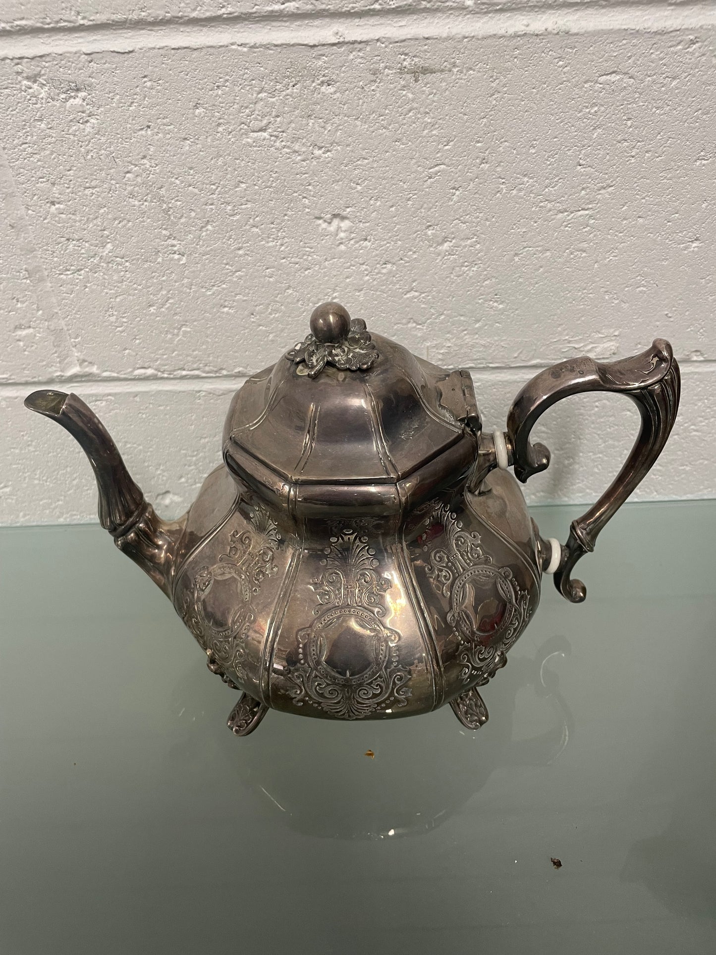 Victorian Brittania Silver Large Teapot