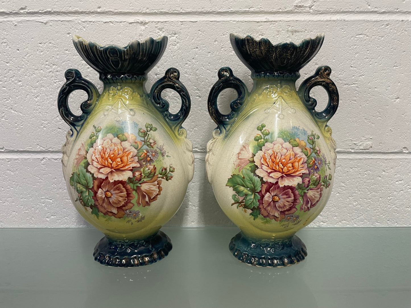 Pair of Edwardian Vases