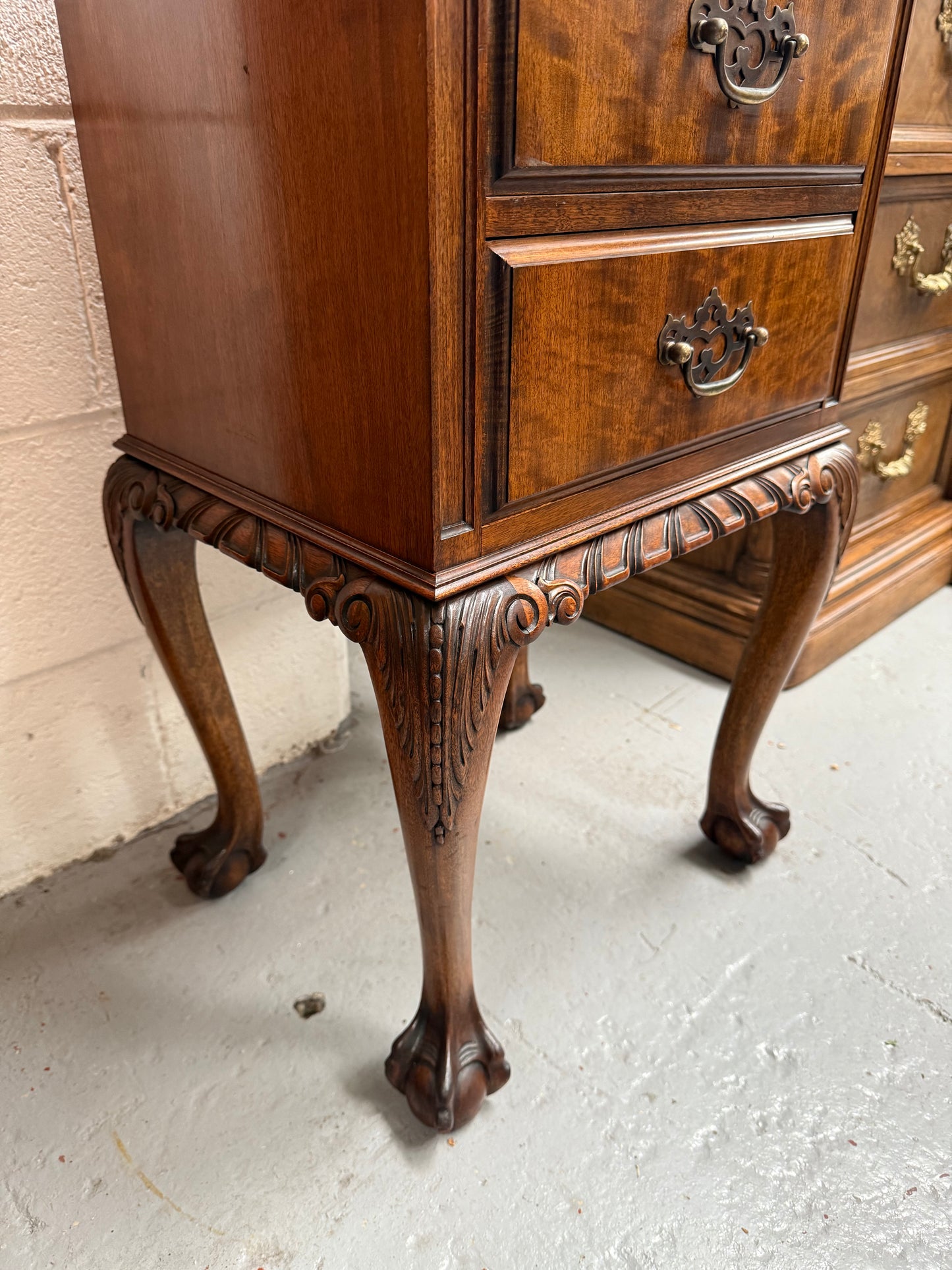 Versatile Vintage Chippendale Bedside Cabinet