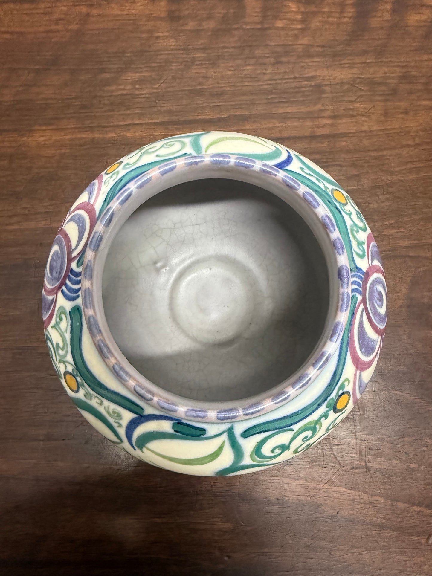 Vintage Hand Painted Poole Pottery Vase