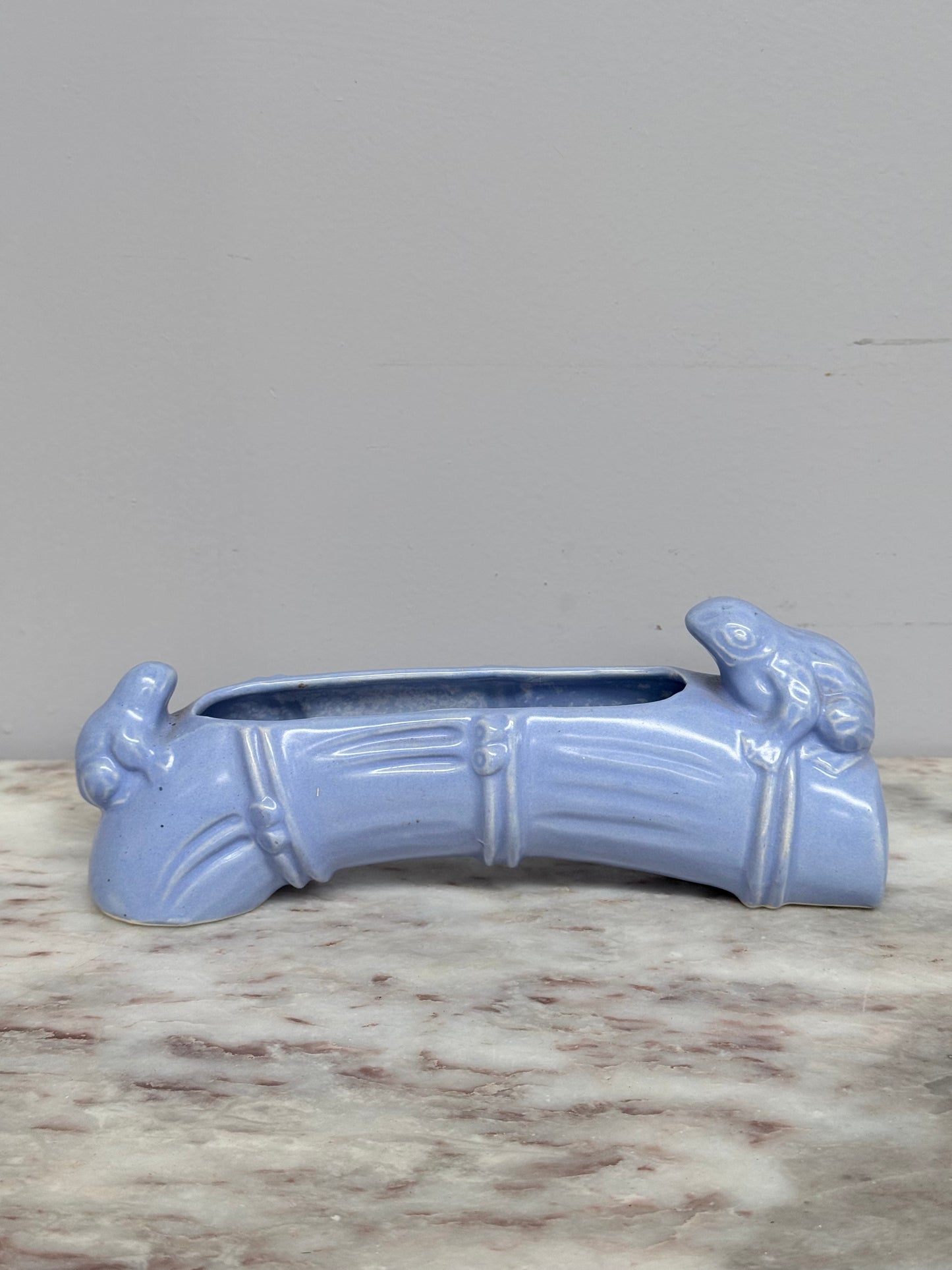 Lovely Vintage Pottery Frog Vase