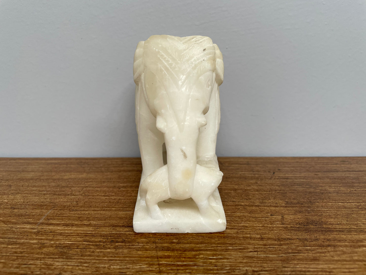 Lovely Vintage Alabaster Elephant