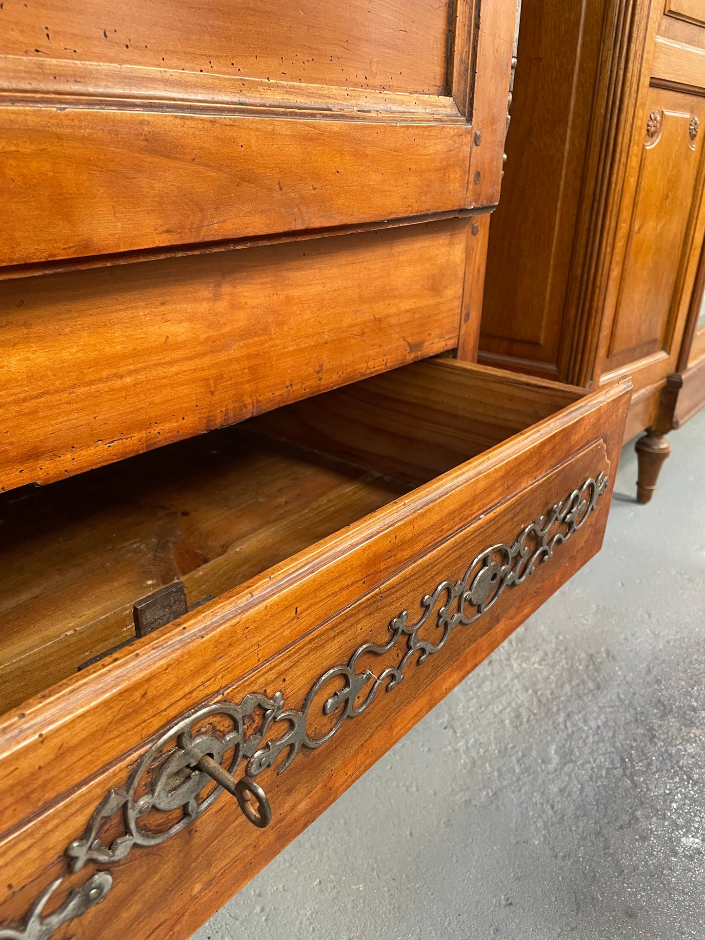 19th Century French Cherry wood Armoire