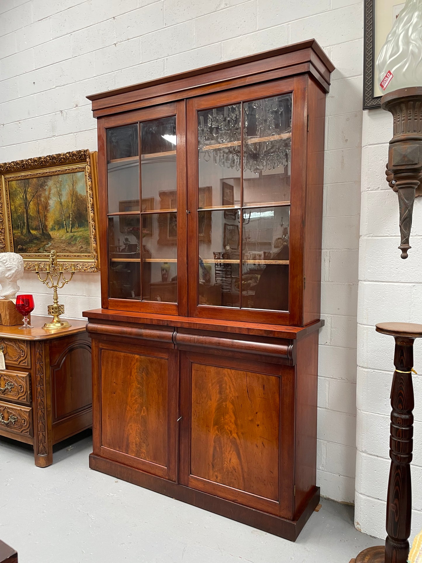 Late Georgian Mahogany Bookcase