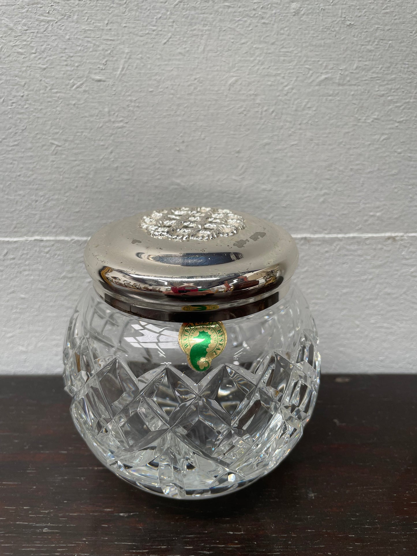 Vintage Waterford Crystal Vanity jar