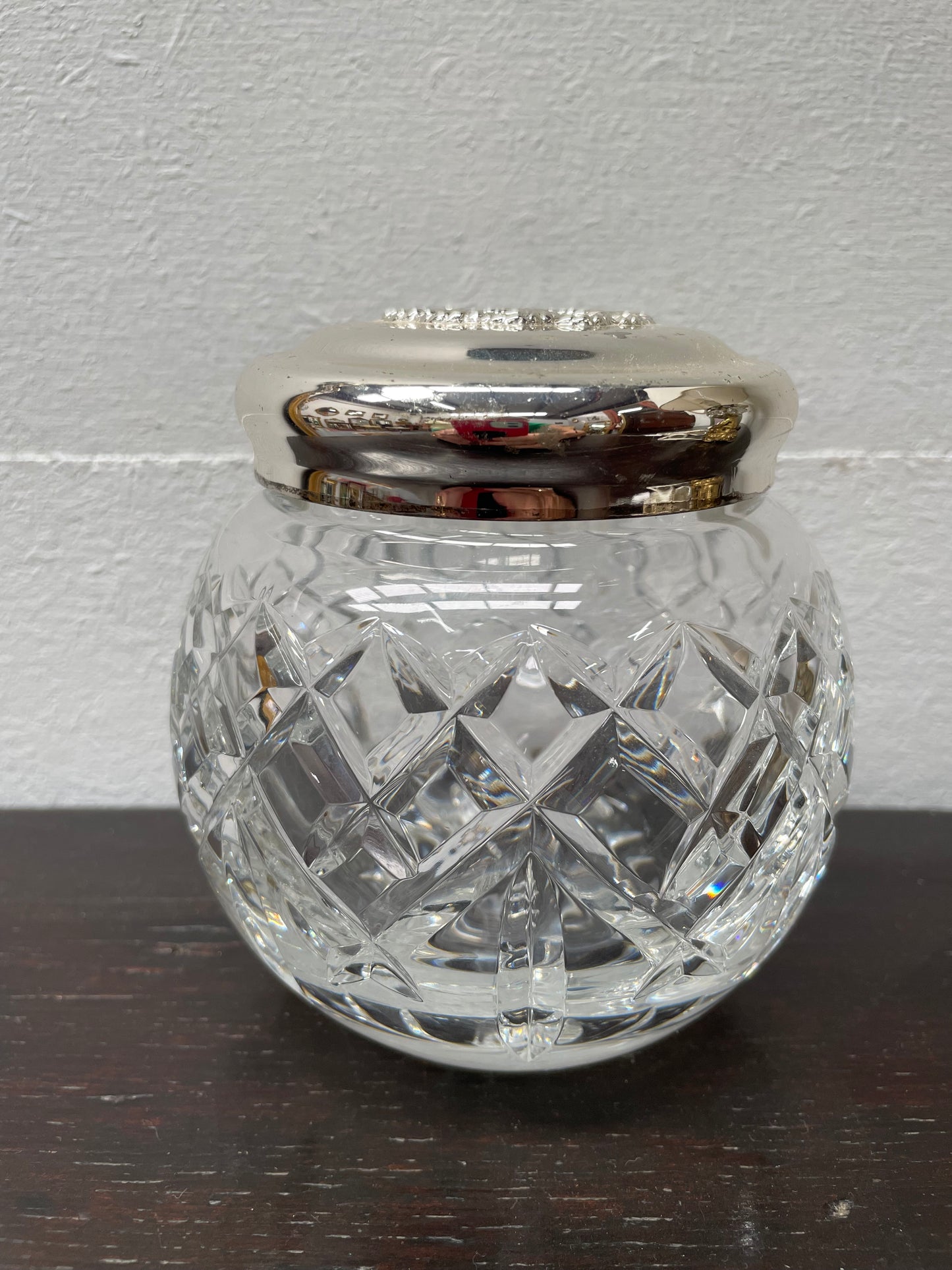 Vintage Waterford Crystal Vanity jar