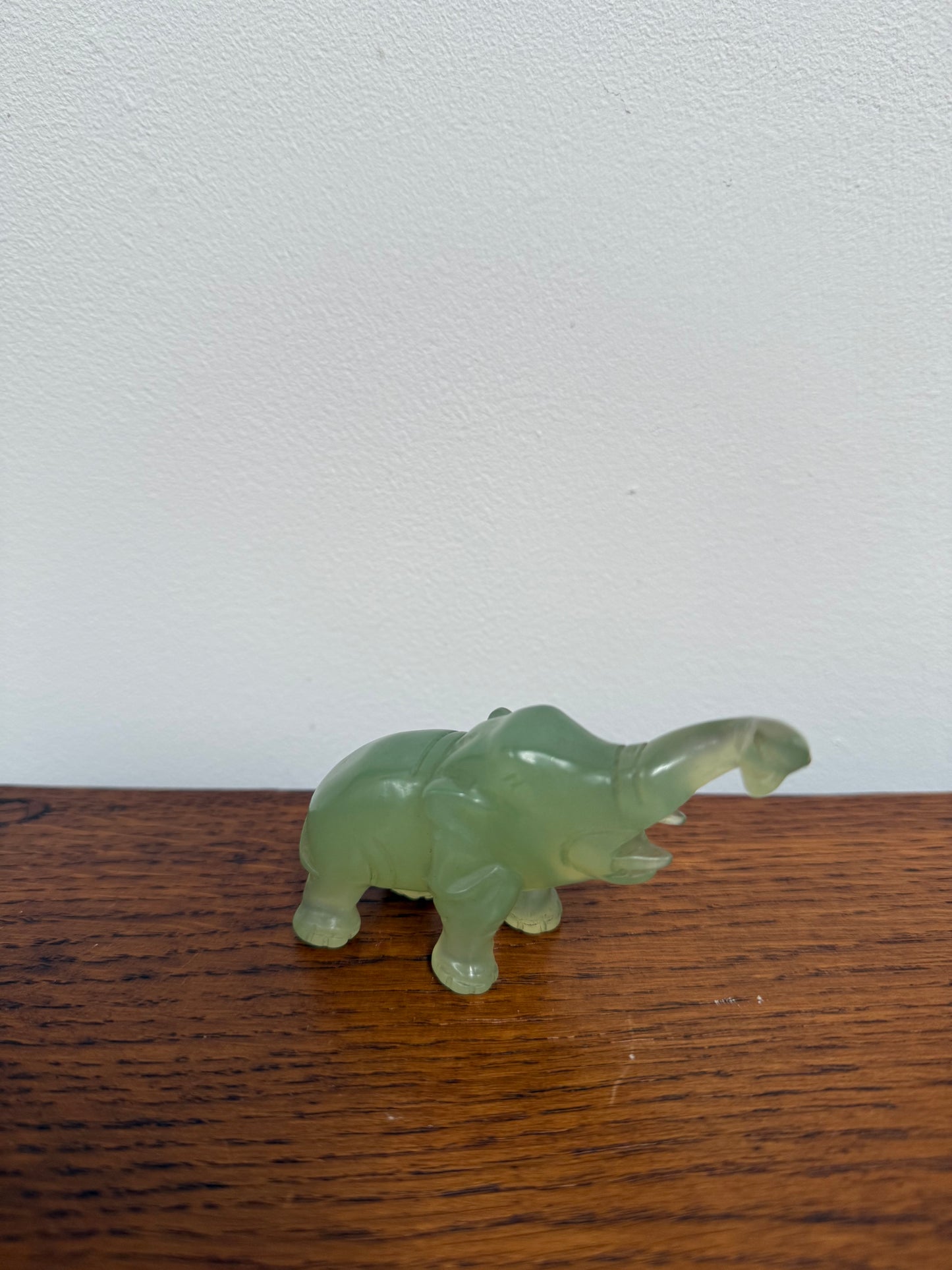 Vintage Natural Stone Elephant Carving