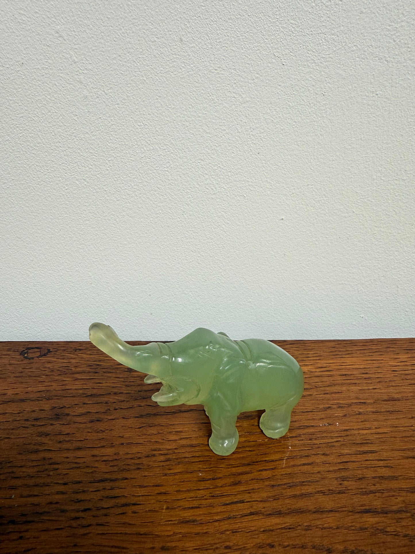 Vintage Natural Stone Elephant Carving