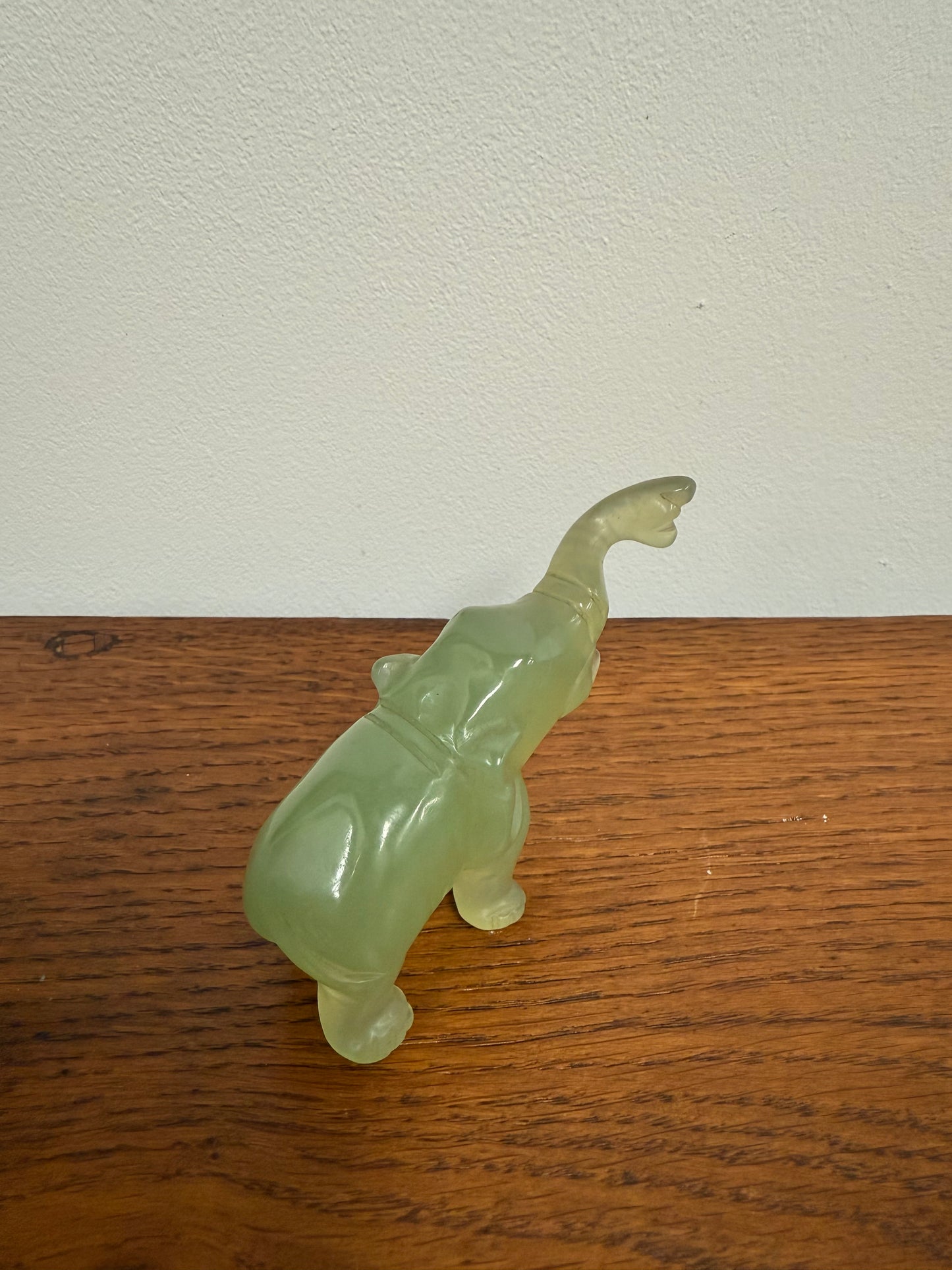Vintage Natural Stone Elephant Carving