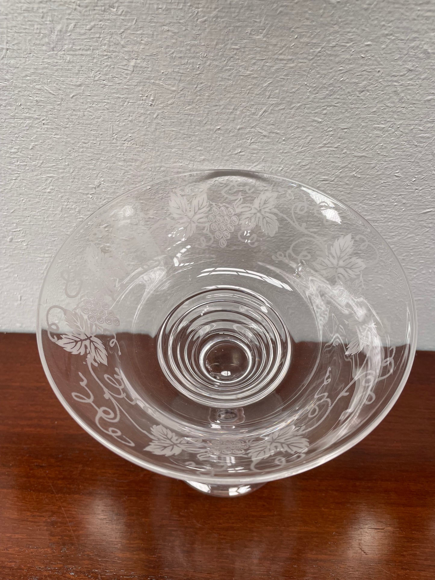 Stuart Crystal Comport Grape Design