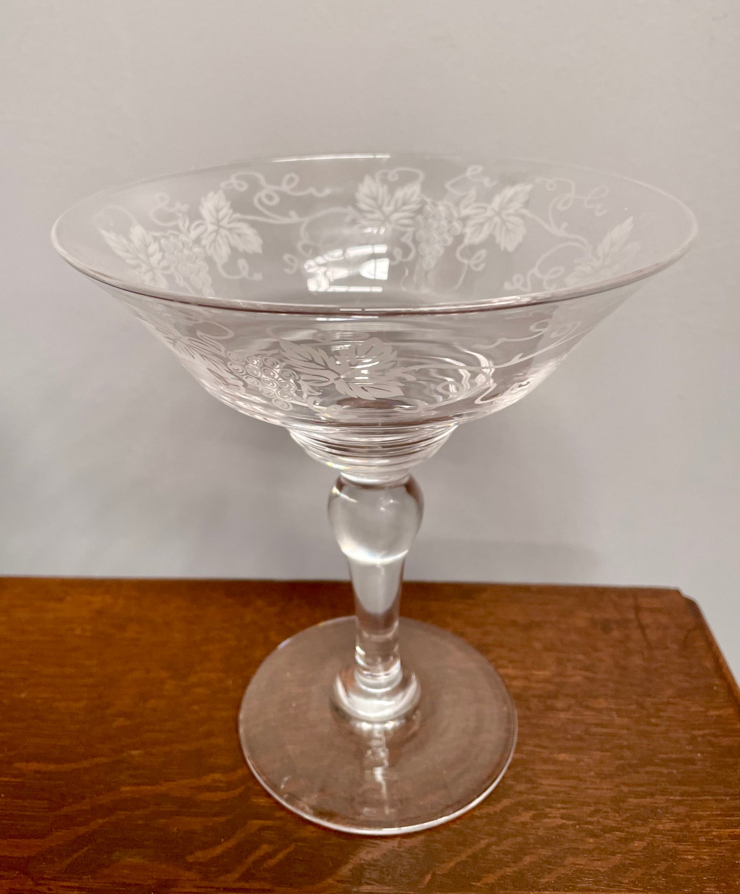 Stuart Crystal Comport Grape Design