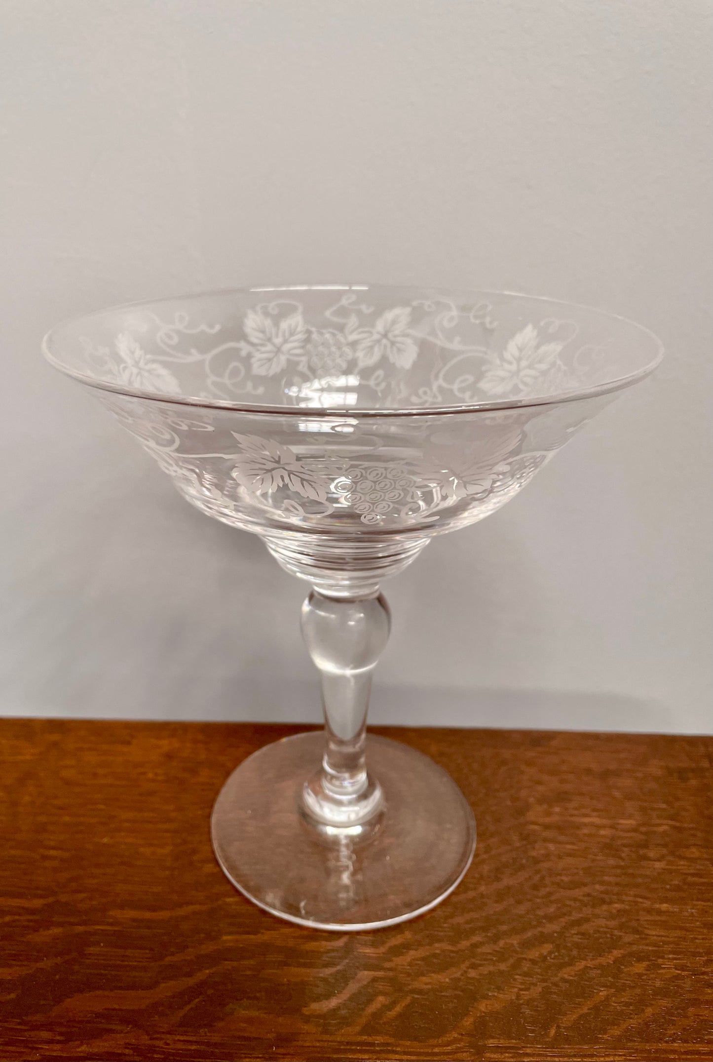 Stuart Crystal Comport Grape Design