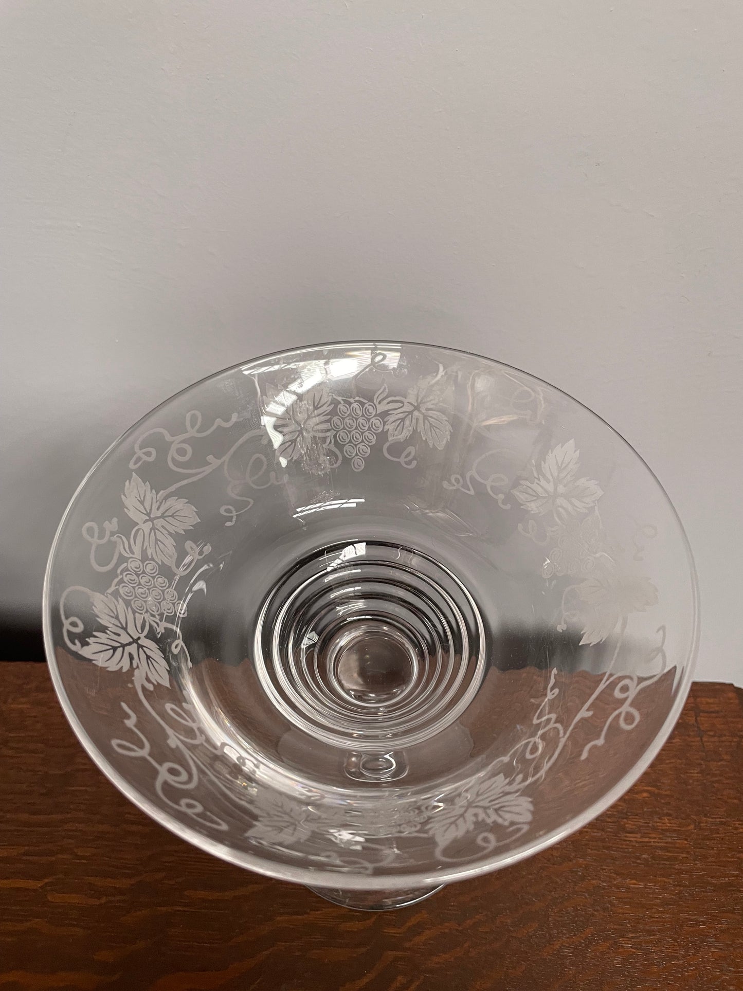 Stuart Crystal Comport Grape Design