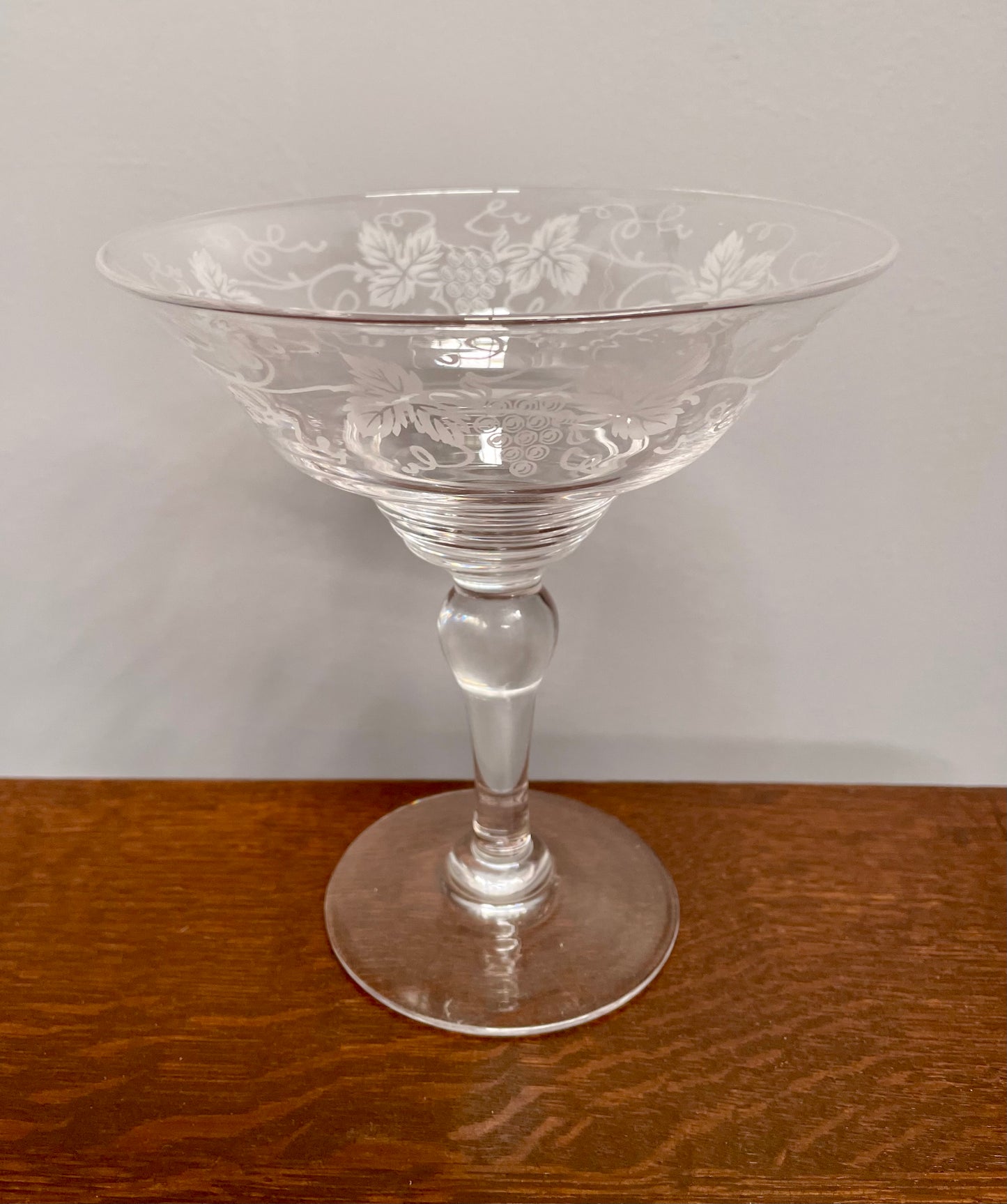 Stuart Crystal Comport Grape Design
