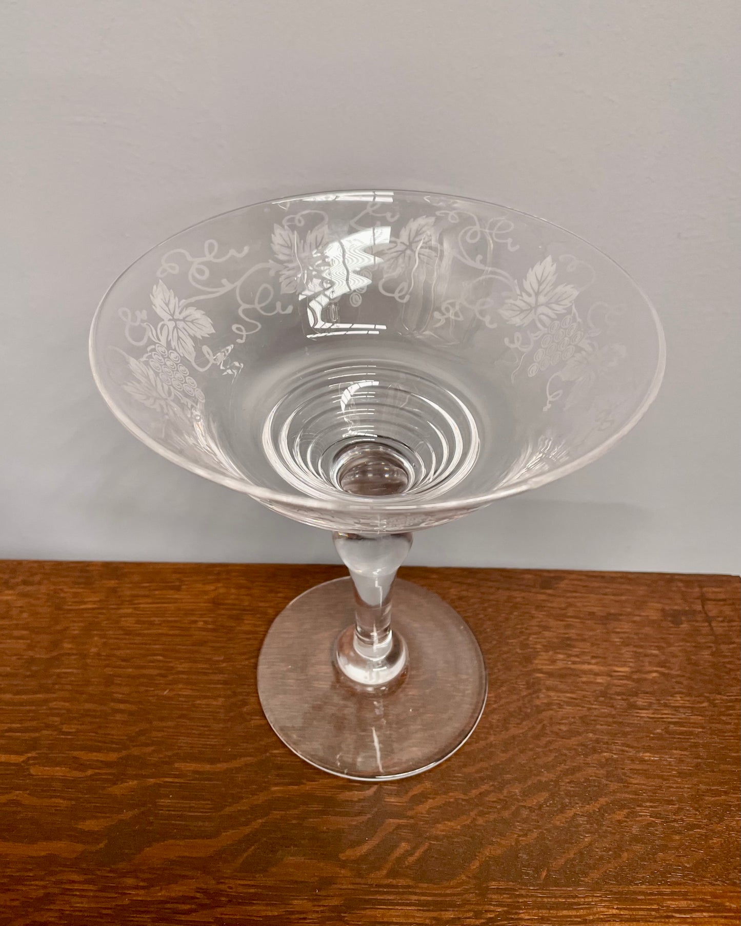 Stuart Crystal Comport Grape Design