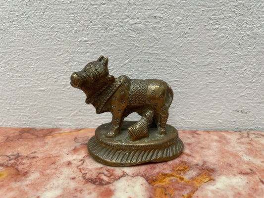 Vintage Indian Brass 'Holy Mother Cow'