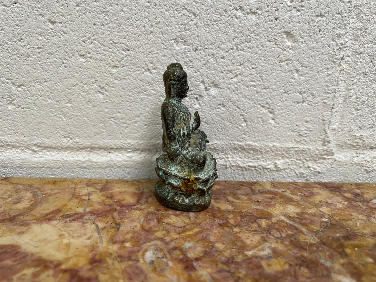 Antique bronze Buddha figure, sourced locally and in good original condition.