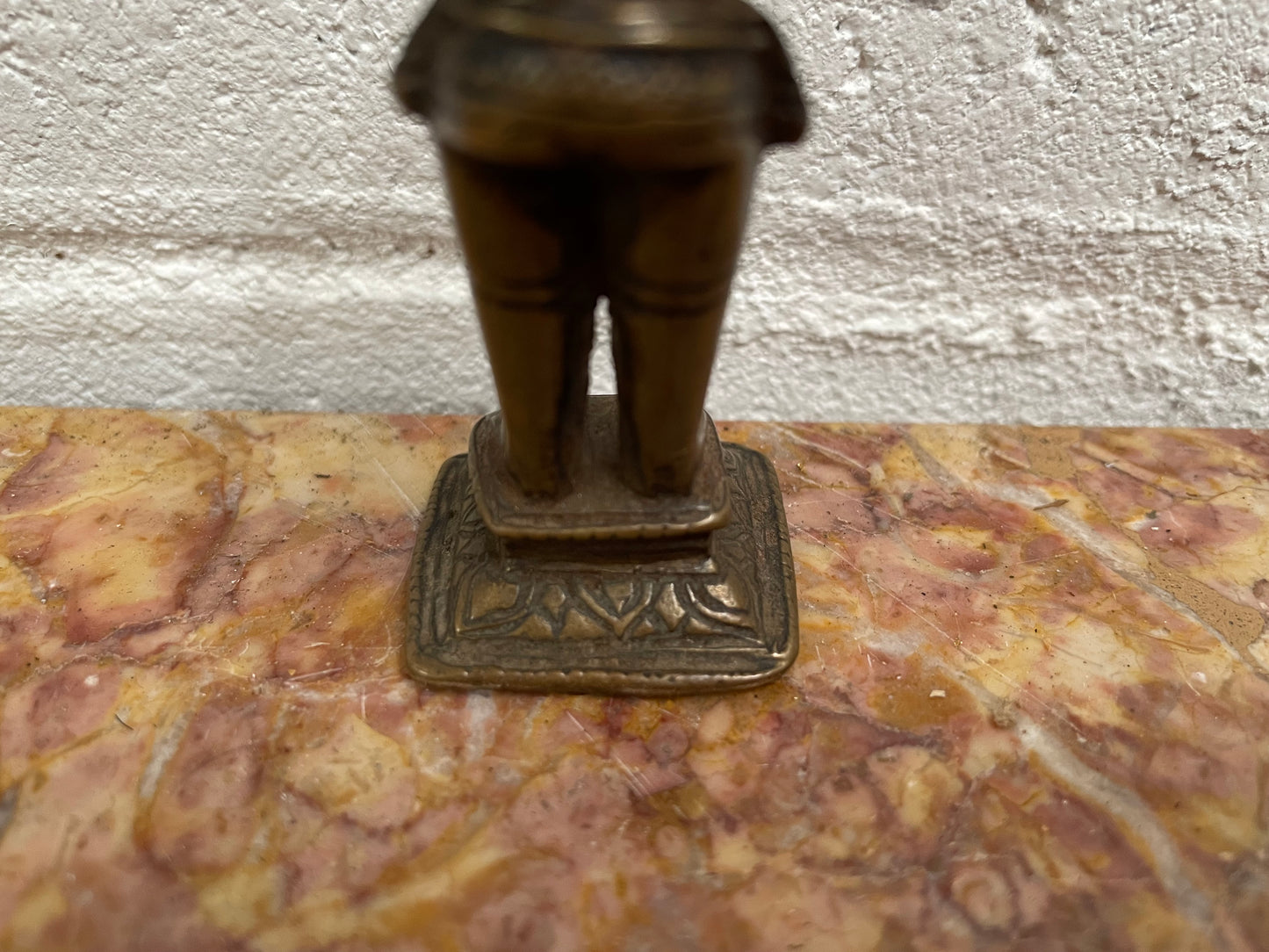 Antique bronze casting of Radha, sourced locally and in good original condition.