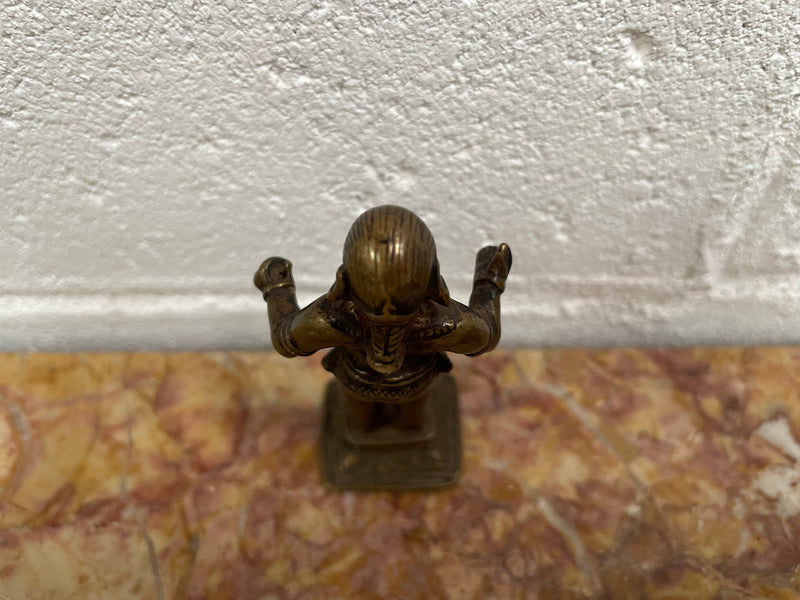 Antique bronze casting of Radha, sourced locally and in good original condition.