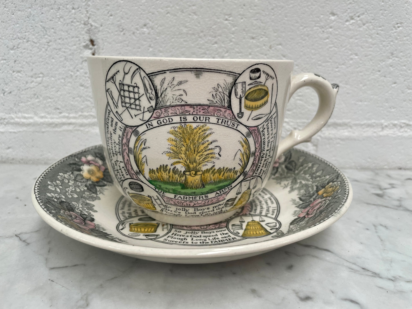 Large "Adams" Farmers Cup & Saucer