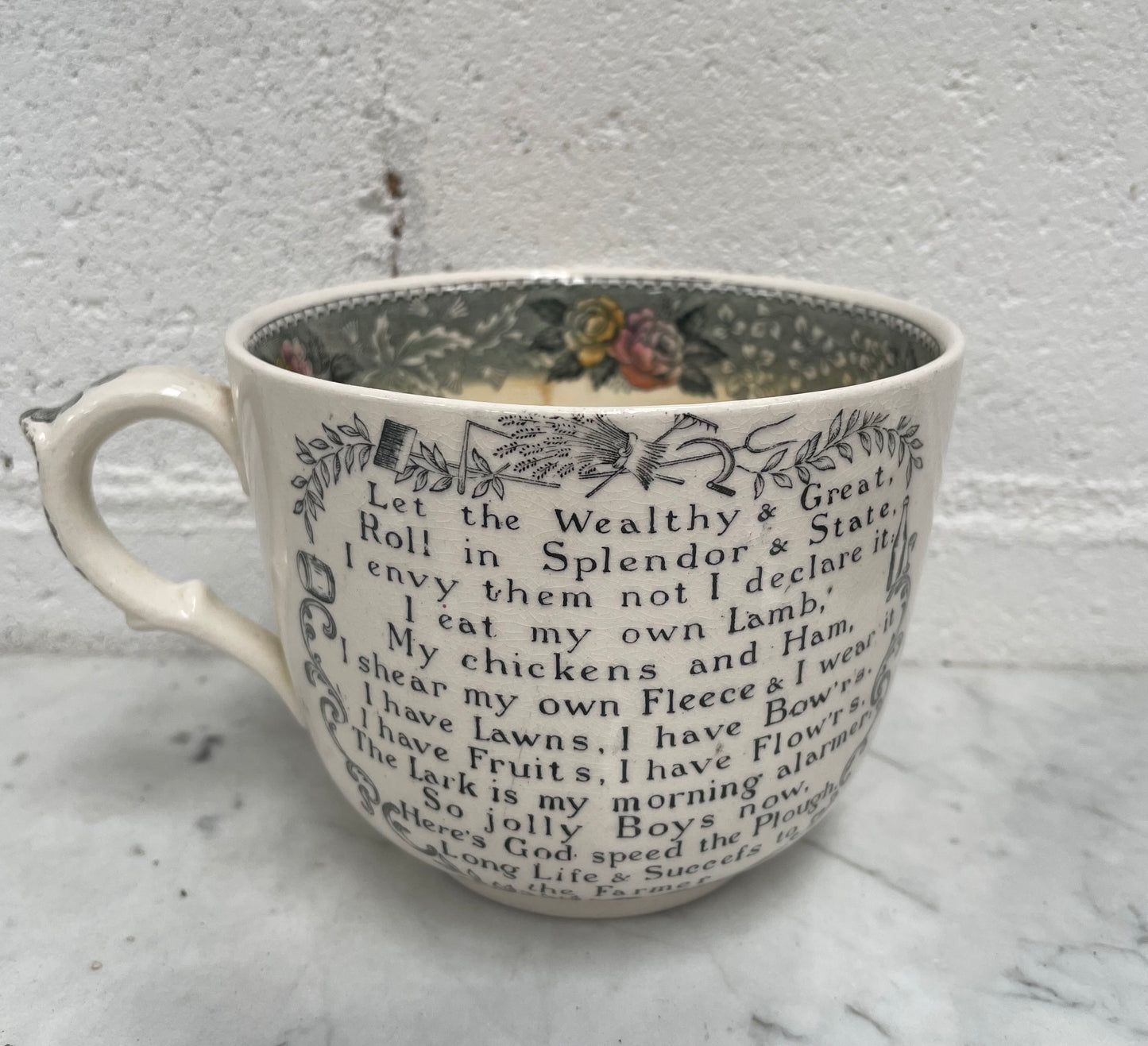 Large "Adams" Farmers Cup & Saucer